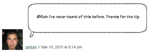 Screen shot of comment on my blog using the balloon border-image in firefox.