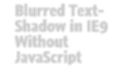 IE screenshot of text with Chroma and Blur filters applied