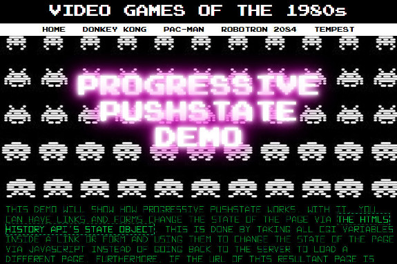 screenshot of desktop version of video game demo